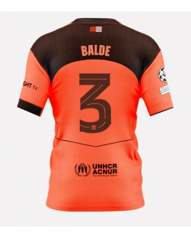 Barcelona Alejandro Balde #3 Maglia Gara Terza Repliche 2025-26 Maniche Corte